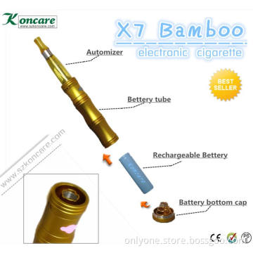 2014 Best Seller X7 Bamboo Ecig, E-Cigarette Mechanical Mod with Copper Battery Tube